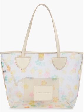Marc Jacobs Clear Pastel Floral Tote Bag